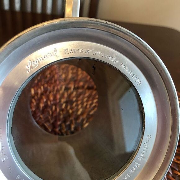 VINTAGE Leonard Eales of Sheffield English Pewter Beer Tankard. Not Monogrammed - Picture 8 of 15